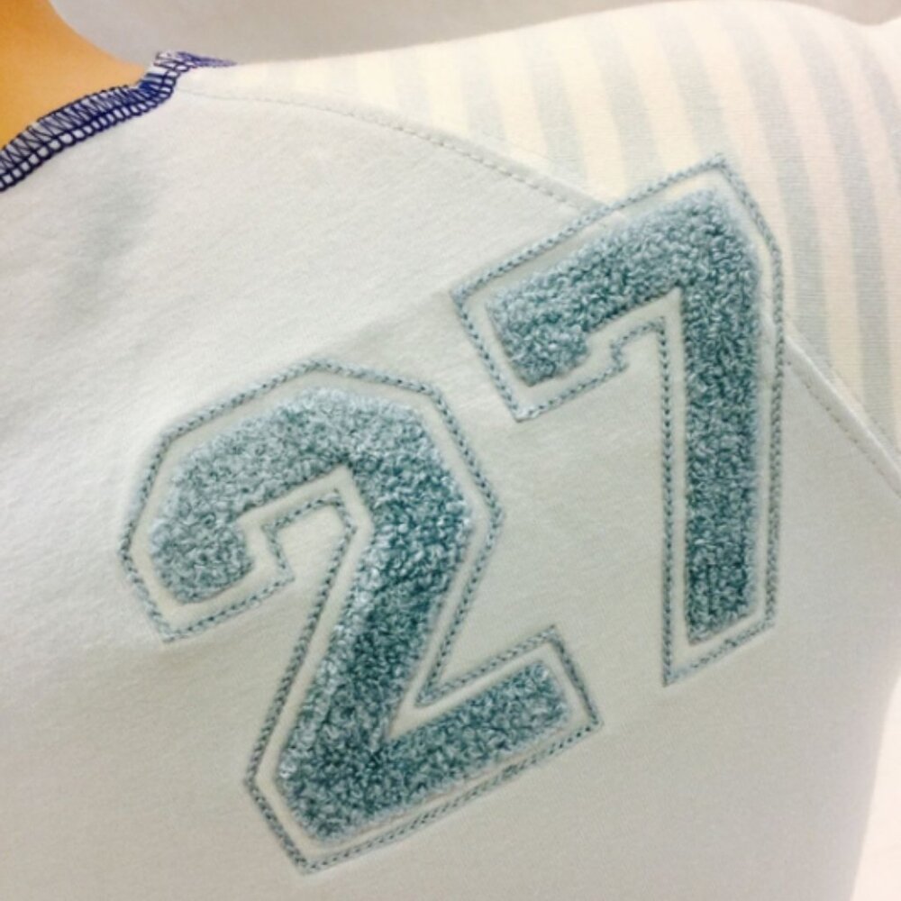 Women’s Azzure Denim Tee Shirt Sky | White | Turquoise NWT - Picture 5 of 6